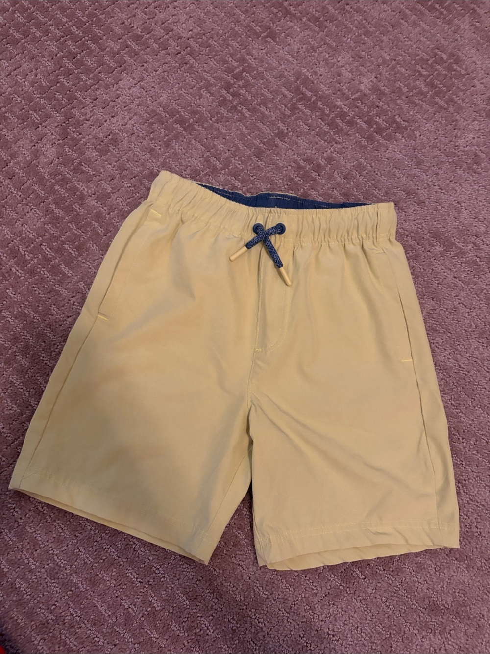 Boys bright green shorts